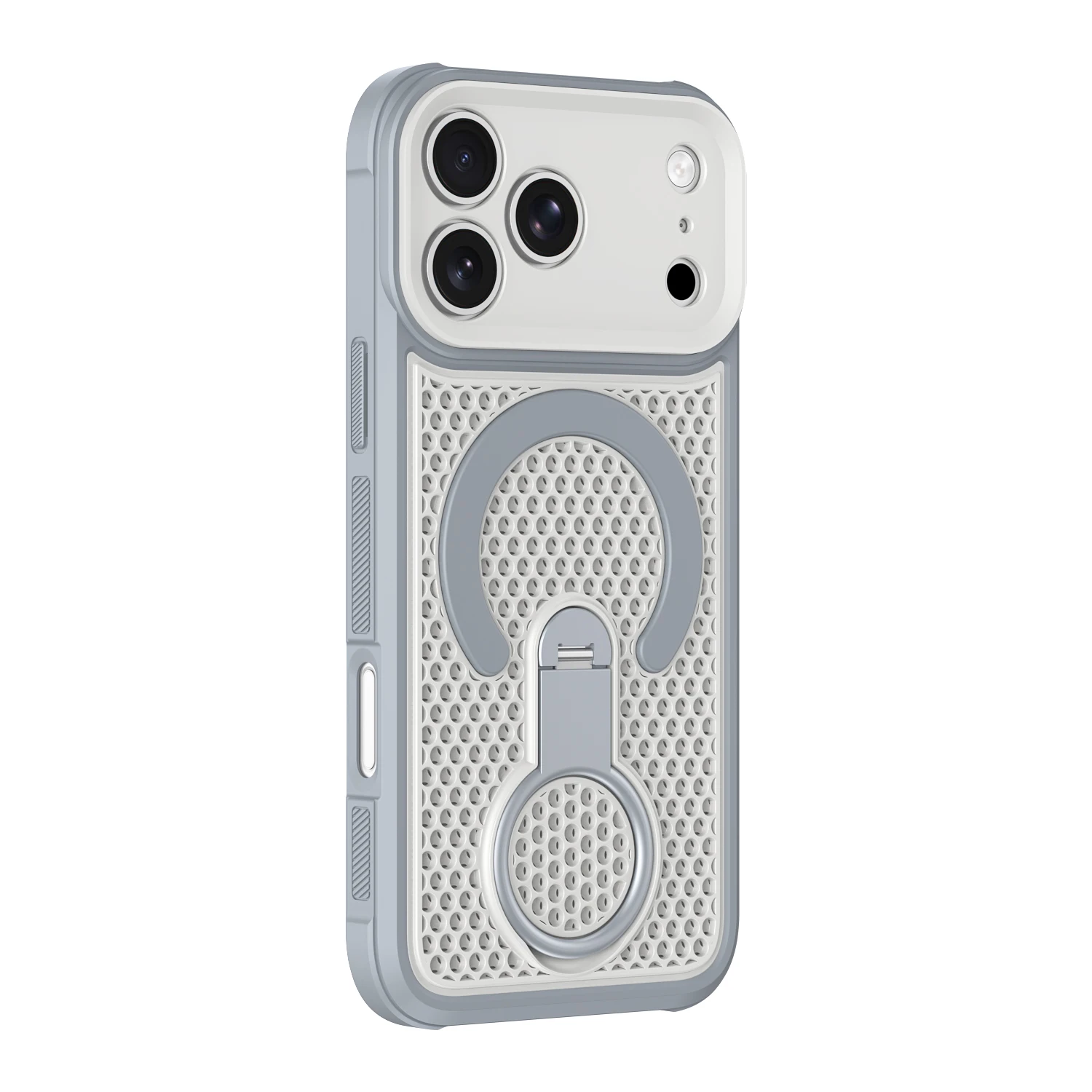 Capa Para Celular Com Suporte Magnético De Resfriamento (cinza Para Iphone 11), Resistente A Impactos.