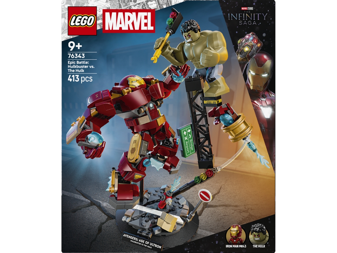 Lego® 76343 Marvel Hulkbuster Vs. Hulk – Batalha Com Figuras Articuladas E Iron Man