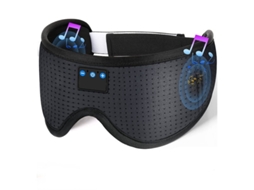 Auriculares Máscara Olho Música Sem Yizhood Seda Bluetooth Preto