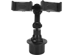 Suporte para Celular Veicular com Encaixe para Copo, Rotação de 360 Graus e Compatibilidade com Diversos Modelos. SFUSHOS