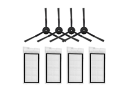Conjunto de Pano de Limpeza Hepa 8 Peças para Varrer Roidmi Eve Plus Escova Lateral