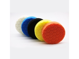 Kit de esponjas de polimento 5 peças 150mm hex logic para lixamento e polimento de carros
