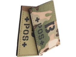 Nuobesty Conjunto De 2-patches Refletivos Camuflados Com Indicação Sangue Tipo B Positivo Para Roupas, Patches Militares
