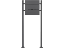 Caixa de Correio ML-DESIGN com Compartimento para Jornais (Antracite - 37x11x36,5 cm)