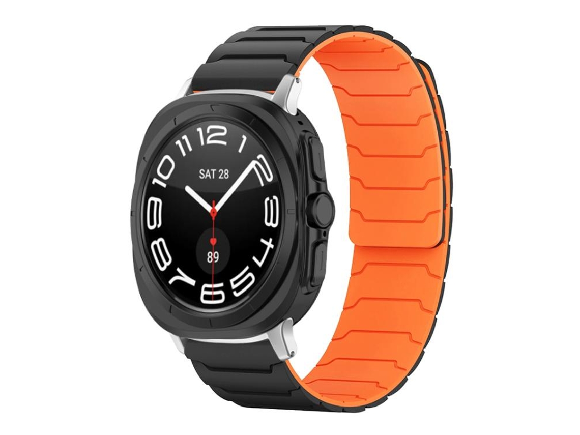 Bracelete para Samsung Galaxy Watch 8 / 8 Classic Nylon com Fecho de Velcro Branco Leitoso XIAOMOYU