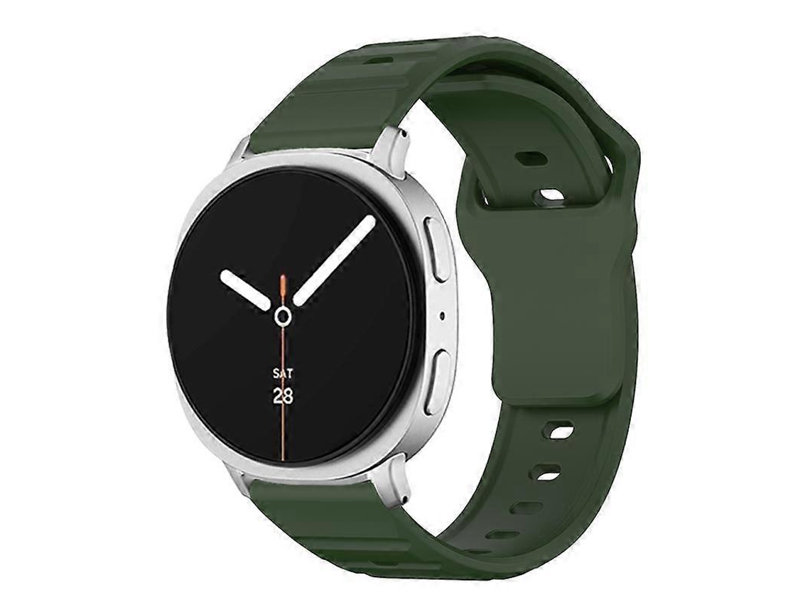 Pulseira De Silicone Com Textura Ondulada E Fivela De Pino Para Samsung Galaxy Watch8 / Watch8 Classic