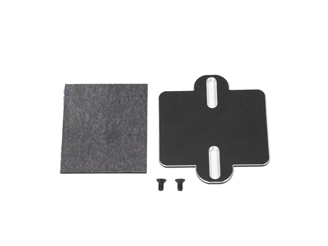Mali placa de Montagem Esc de Alumínio com Absorção de Impacto para Carros Rc 1/8 Traxxas Arrma Preto