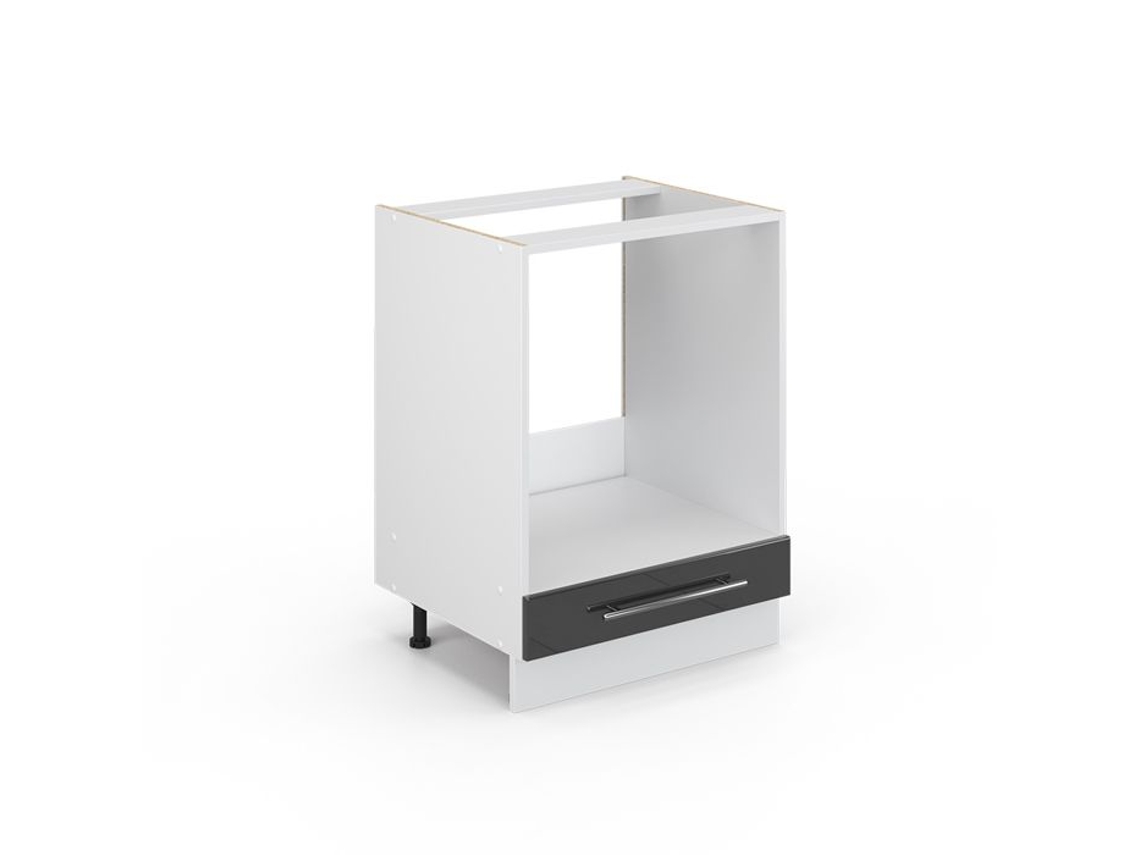 Móvel Para Forno Fame Line, 60cm Sem Pt, Antracite Alto Brilho, Branco, Vicco
