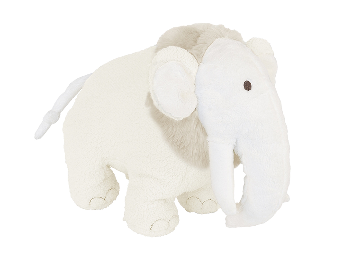 Mamute De Pelúcia Happy Horse Milo, 30 Cm Cor Creme Brinquedo De Pelúcia Macio