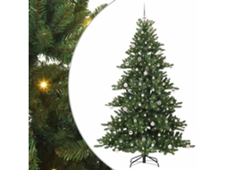 Conjunto 1 Árvore De Natal Artificial Vidaxl Verde Pvc (240 Cm)