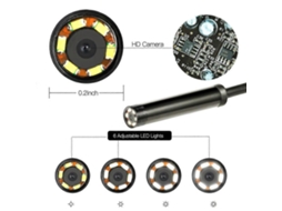 Cabo De Endoscópio Usb 7 Mm Para Celular, Dois Em Um, Para Inspeção De Reparo De Veículos, Tubulação Industrial Brilvibera (1 M)