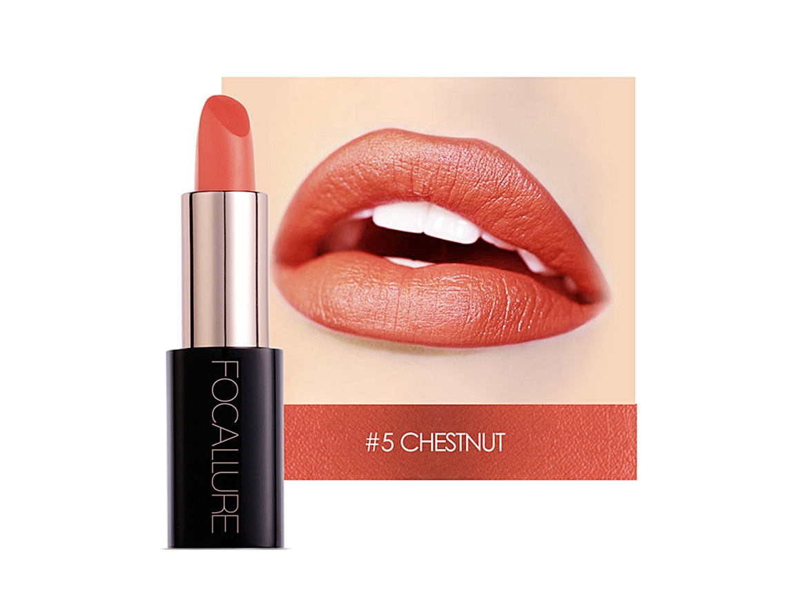Batom matte de longa duração com brilho, não pegajoso, à prova d'água, gloss hidratante, maquiagem labial 05
