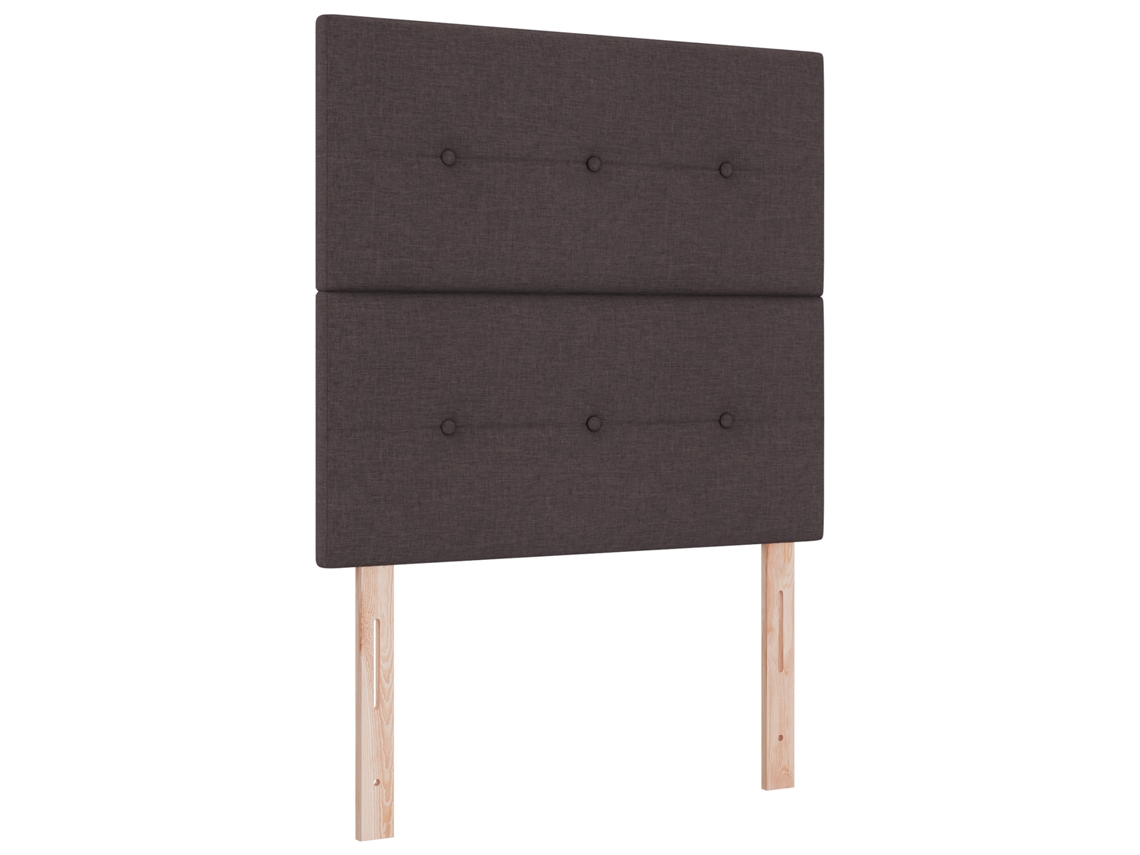 Conjunto 1 Cama Box Vidaxl Castanho Tecido (80 X 200 Cm)