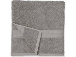 Conjunto de 2 Toalhas de Banho 100% Algodão, Cores Firmes, Macias e Absorventes, 70 X 140 Cm, Cinza BRILVIBERA