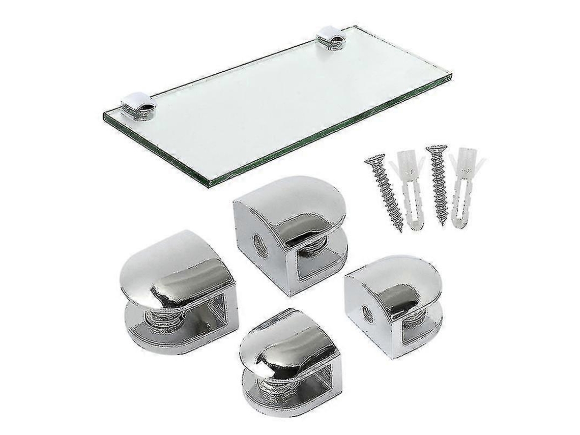 Suporte Para Prateleira De Vidro, 8 Peças, Liga De Zinco, Em L, 8 Mm