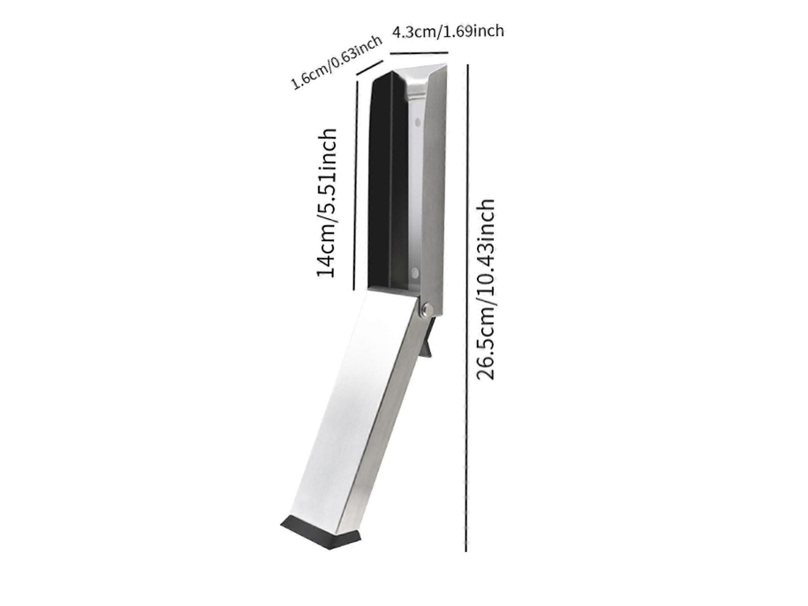 Batente De Porta Com Chute Batente De Porta Com Chute Adequado Para Viagens, Uso Externo E Interno Em Apartamentos, Cor Prata (pra Aquaforge