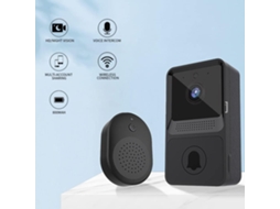 Campainha de vídeo sem fio preta, campainha de vídeo Wi-Fi inteligente, Slowmoose Nig