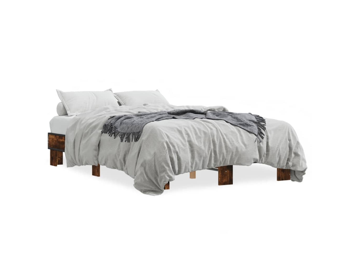 Bed Frame, Bed Frames Vidaxl Marrom Madeira Processada (120 X 200 Cm)