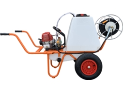 Carrinho Pulverizador BRICOFERR 100 Litros de Capacidade Motor 4 Tempos