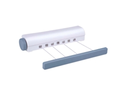 Varal retrátil Slowmoose com 4 cordas, 14 m, branco
