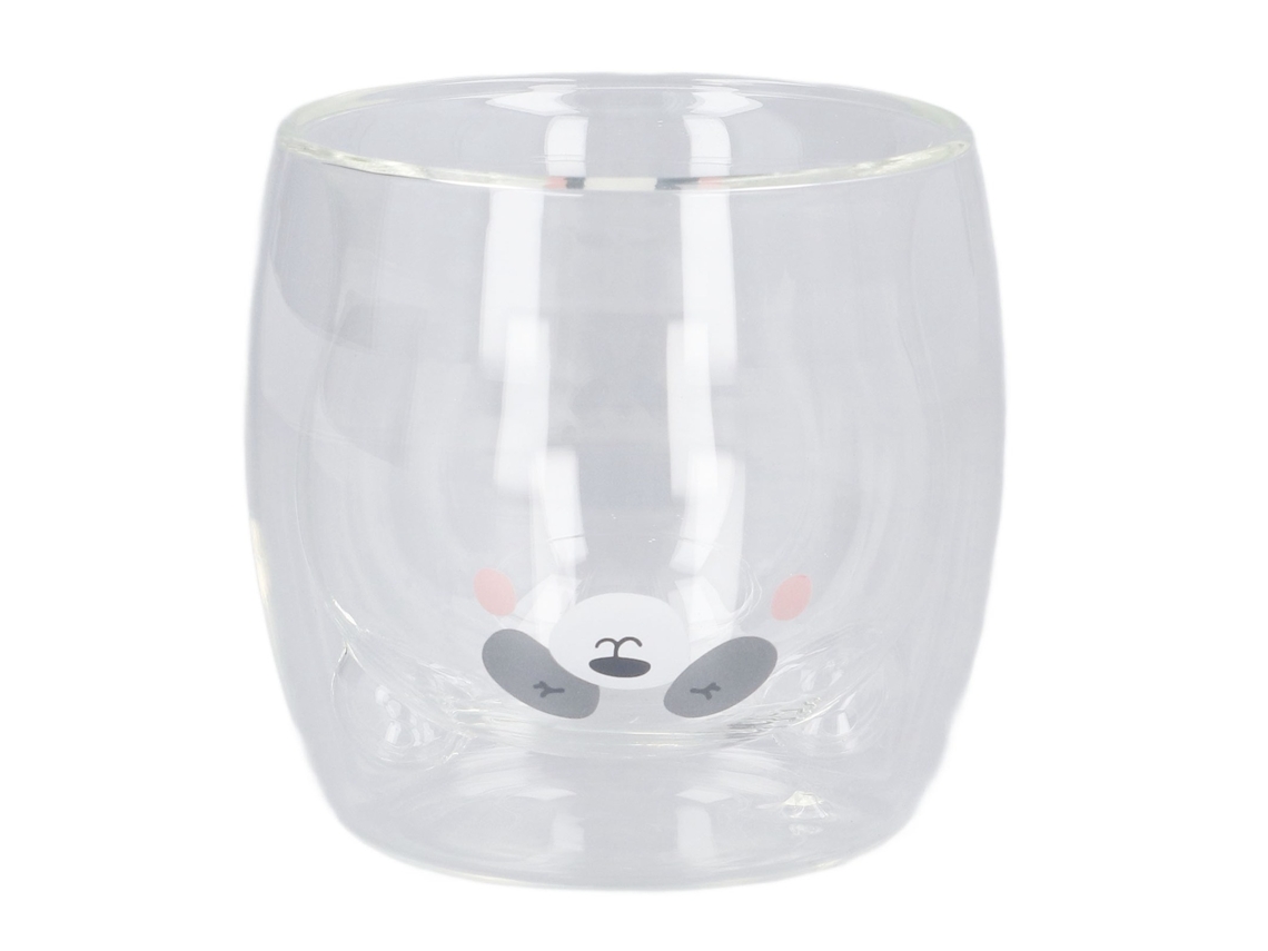 Copo de Vidro Ursinho LAXISCREED 250ml Resistente Ao Calor