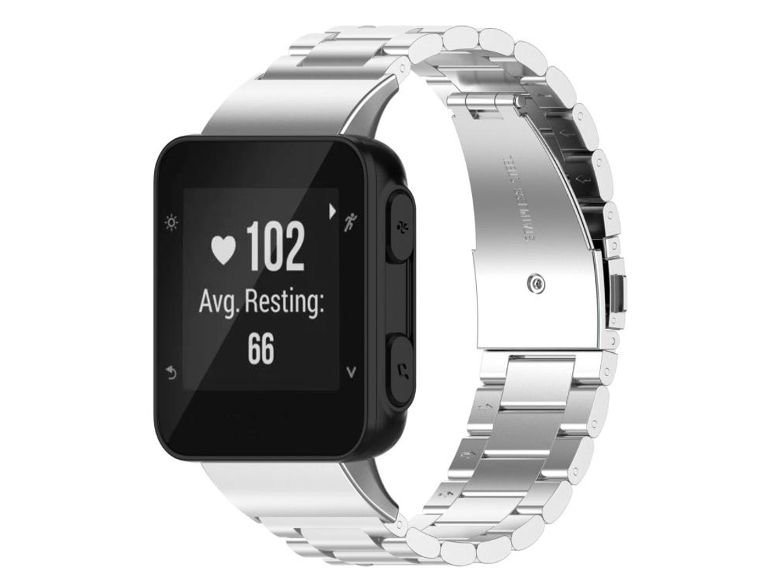 Bracelete para Garmin XIAOMOYU Forerunner 35 / 30 / 35j Metal Liberação Rápida Três Contas Prata