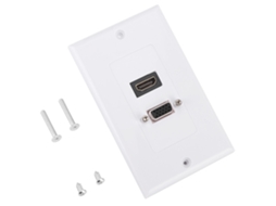 Painel De Parede Laxiscreed Com Hdmi E Vga De Ângulo Reto Para Áudio E Vídeo, Instalação Embutida Estilo Eua