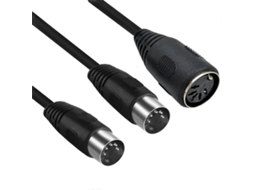 Divisor MIDI Lurelia Cabo DIN de 5 pinos, Adaptador Y para teclados, pianos e sintetizadores, guitarra e baixo.