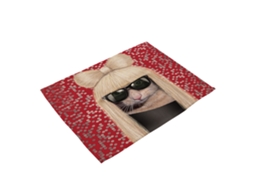 Algodão Linho Placemat Moda Animais Rosto Impressão Jantar Mesa Tapete Decoração (ma0013 6)