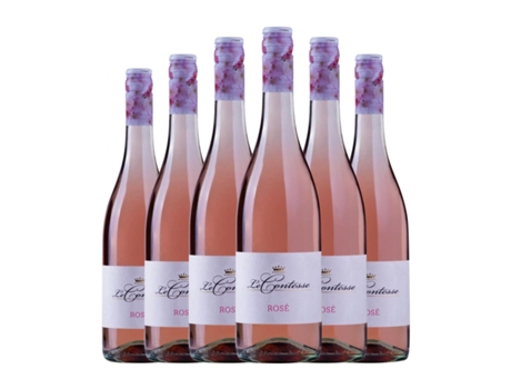 Espumante rosé LE CONTESSE Frizzante Rosé Marca Trevigiana (0.75 L - 6 Unidades)