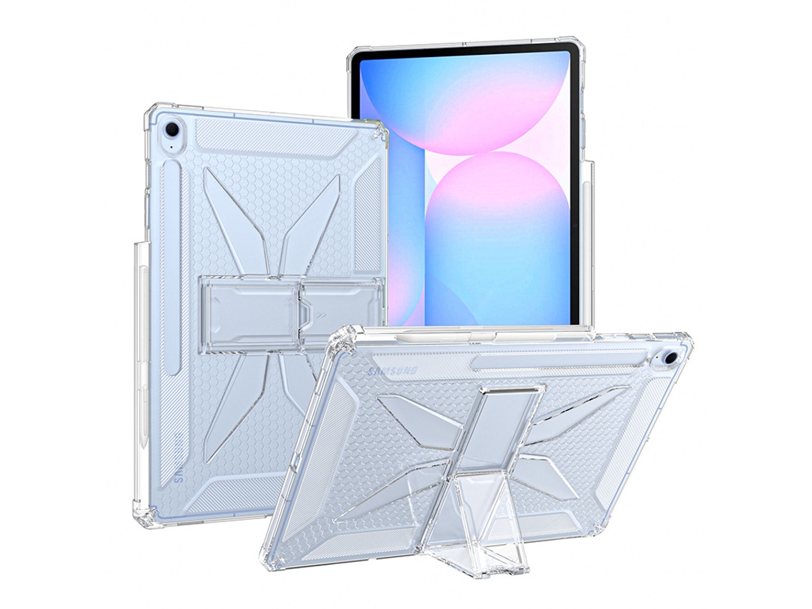 Capa Protetora Transparente Para Tablet Samsung Com Suporte, Compartimento Para Caneta E À Prova De Quedas.suporte Transparente K9 Com Ranhura Para Ca