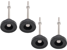 Conjunto De 4 Pés Niveladores Ajustáveis Ymiko M8 Com Base Borracha Antiderrapante Para Bancada, Mesa, Cadeira E Estante