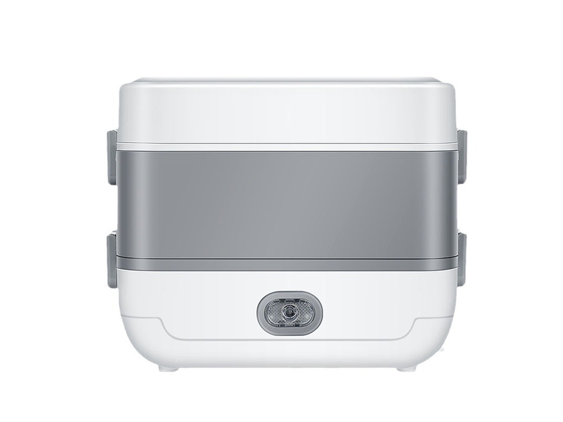 Caixa Almoço Eletrica 250w 2000ml Aco Inox, Dupla Camada 4 Recipientes, Ue ZYBLSSBB