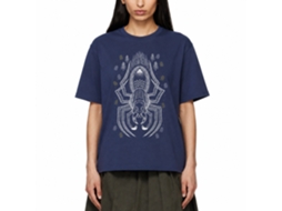 Rockinstone Harry Potter Aragog Minimalist Outline Navy T-shirt Size:xxl