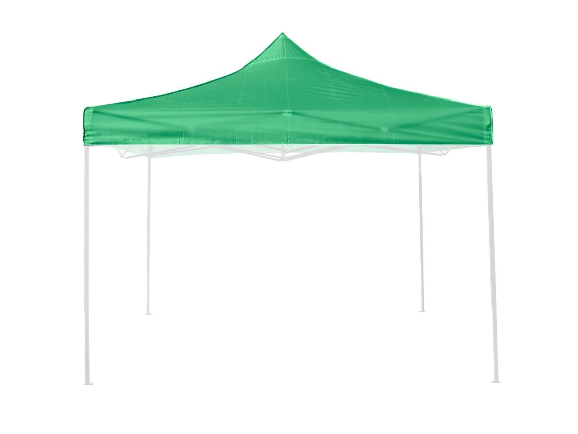 Folha de Telhado Impermeável 3X3 Verde para Substituição de Gazebo Dobrável DIVINA GARDEN