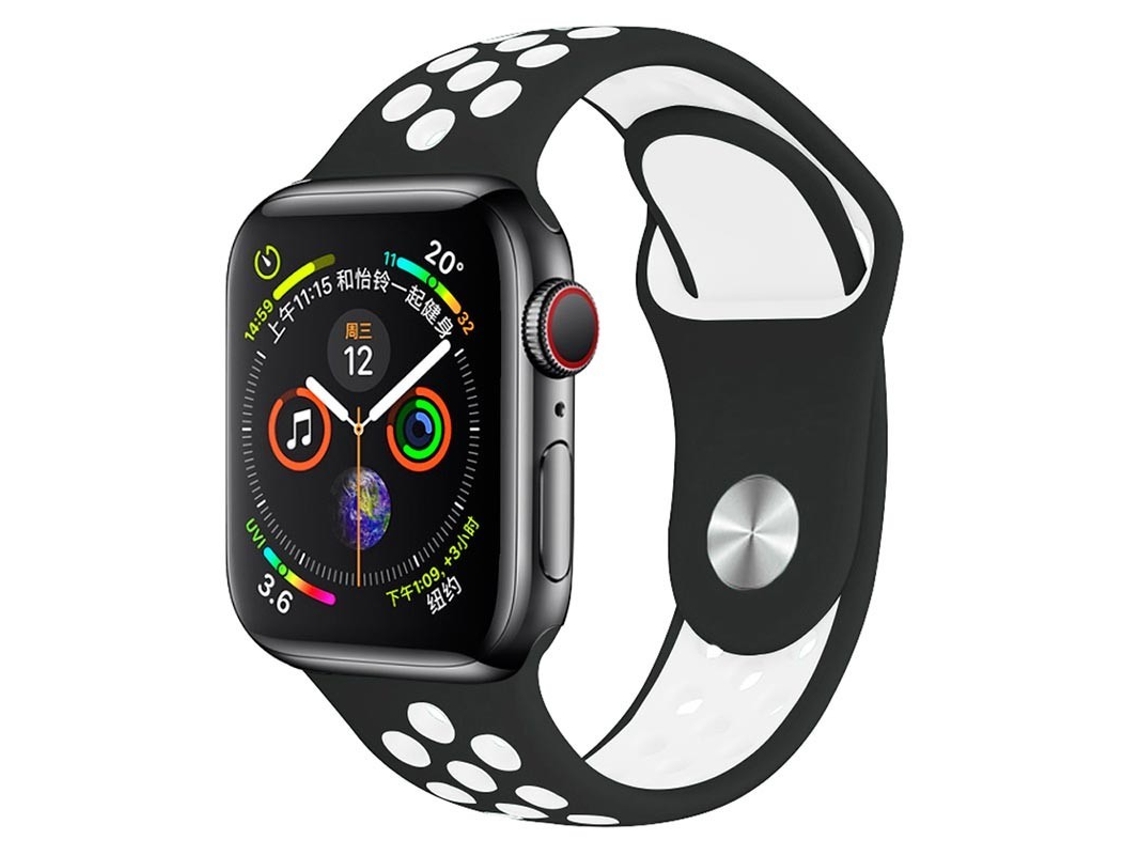 Pulseira compatível Desportiva APPLE Watch 38/40/41mm - Preto