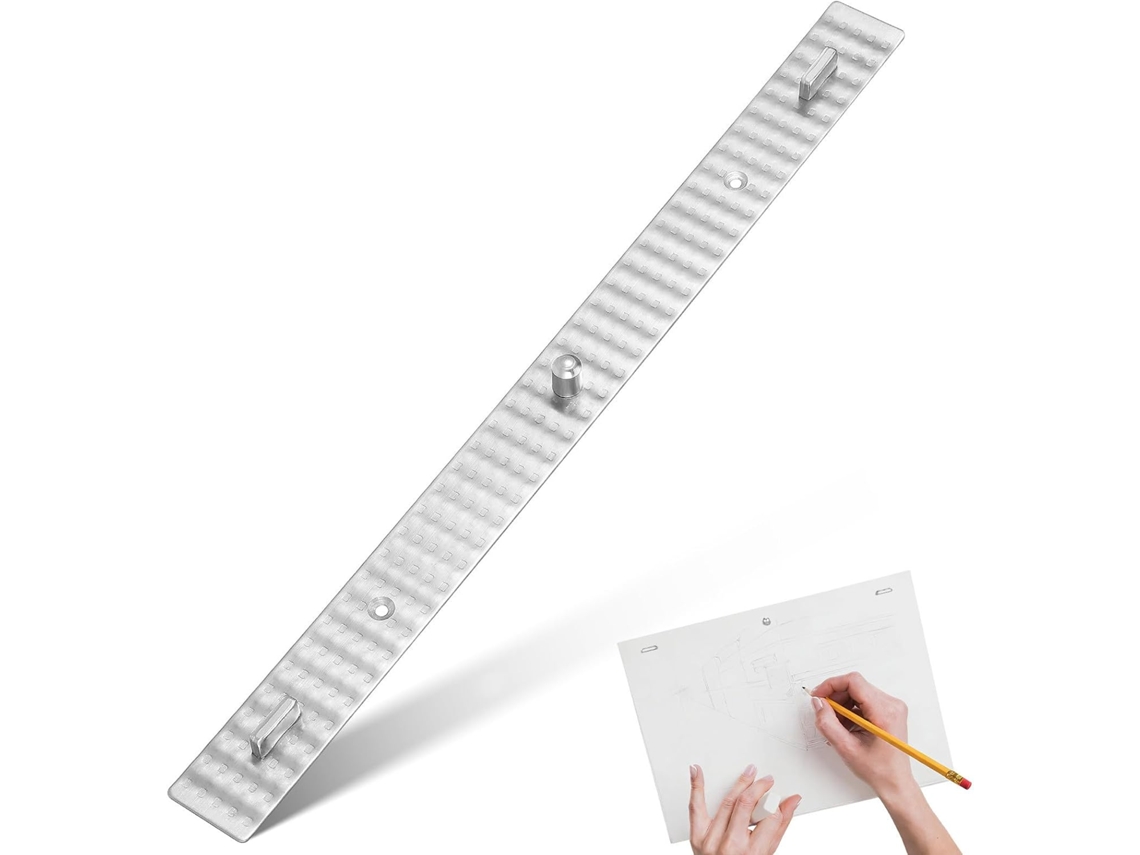 Ferramenta De Metal Com Pinos Para Posicionamento Preciso E Fixação Papel, Régua De Animação Para Artistas E Criadores
