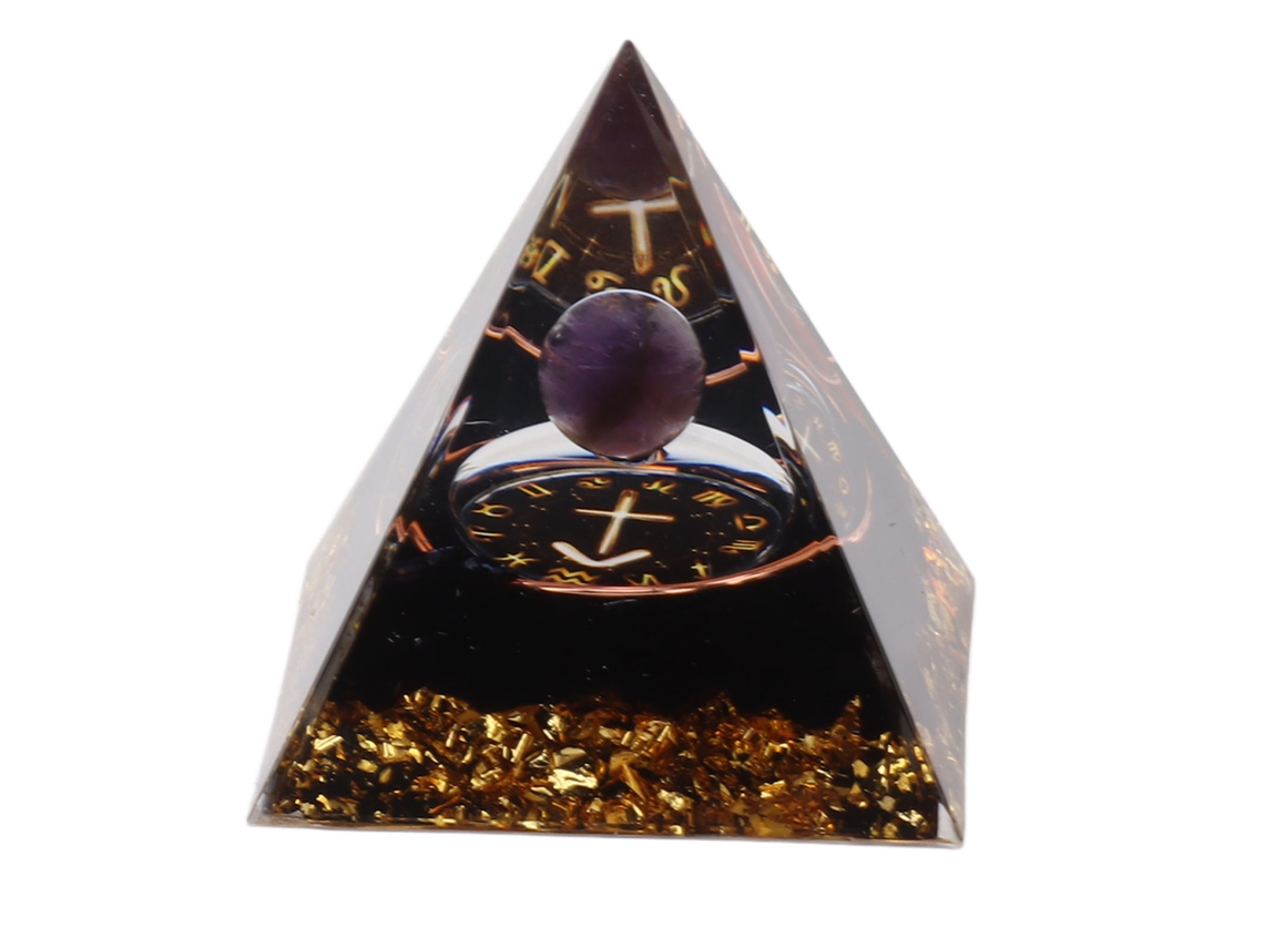 Pirâmide Orgonite 5cm LAXISCREED Energia Positiva