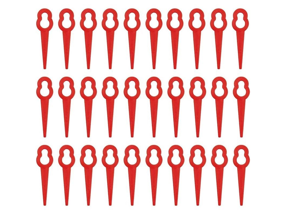 Rebe-200 Lâminas De Plástico Para Corta-grama De 83mm, Peça De Reposição Para Corta-grama Sem Fio Jardinero Vermelho