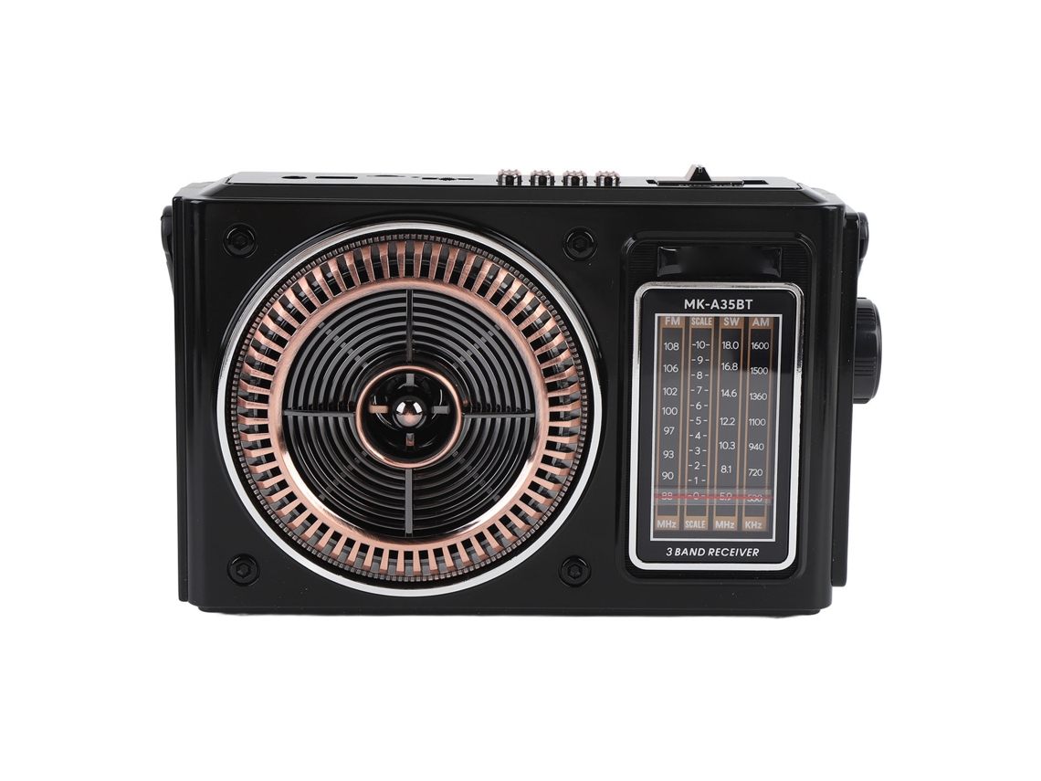 Rádio portátil AM/FM LAXISCREED com Bluetooth de banda completa
