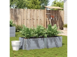 Vidaxl Vaso/floreira De Jardim 150x50 Cm Madeira Pinho Maciça Cinzento