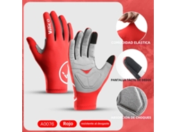 (vermelho G) Luvas Profissionais Para Ciclismo Ao Ar Livre, Compatíveis Com Telas Sensíveis Ao Toque, Com Absorção De Impacto E Antiderrapantes.