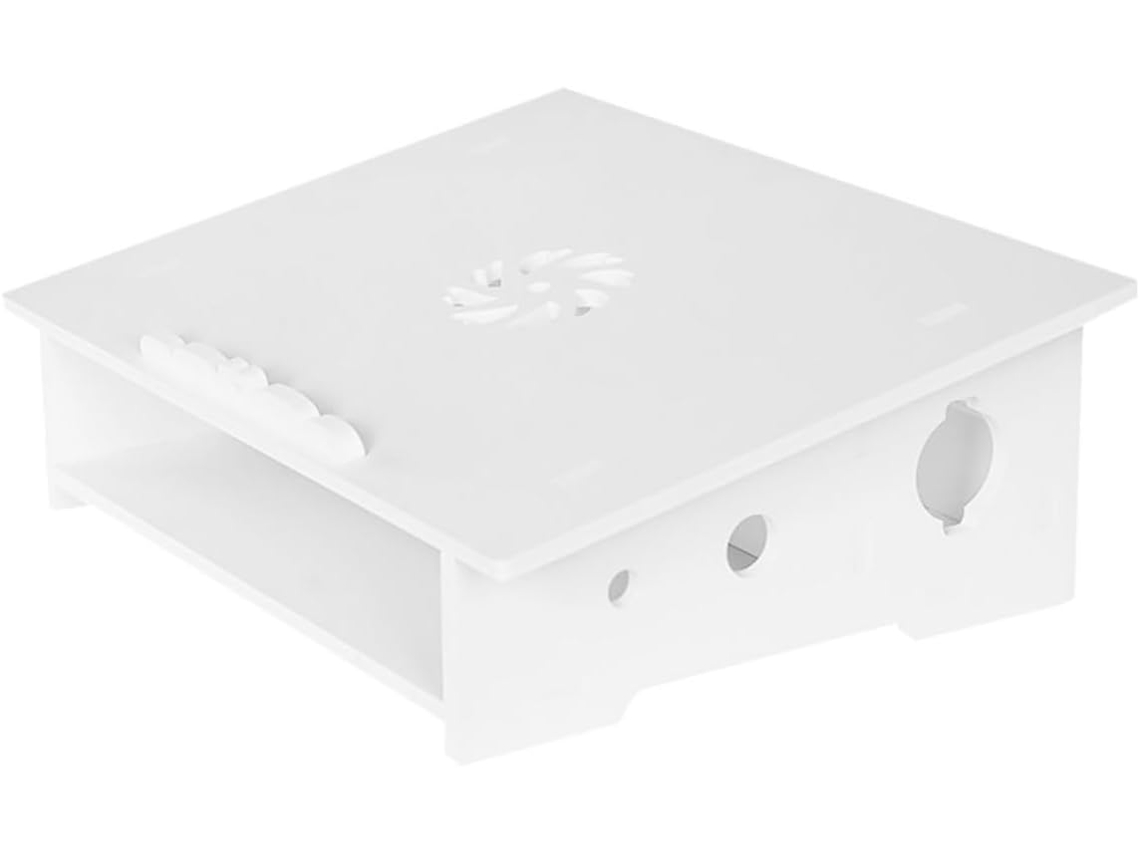 Suporte Para Laptop Com Base De Resfriamento, Prateleira De Escritório, Suporte Ergonômico Para Computador, Ideal Para Casa, Branco Gokoco