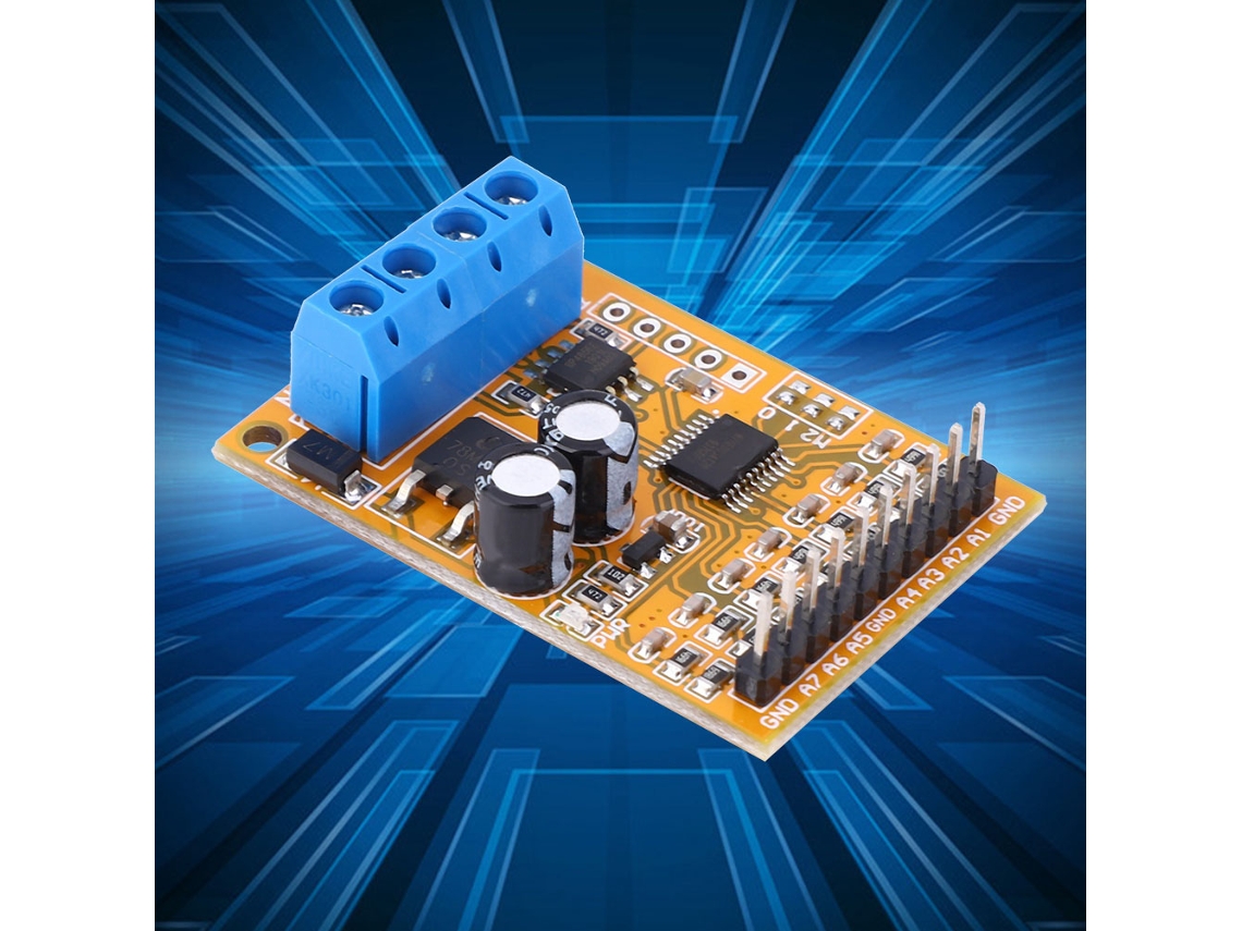 Laxiscreed Coletor Analógico Rs485 De 7 Canais Com Suporte Adc E Modbus Rtu Para Automação