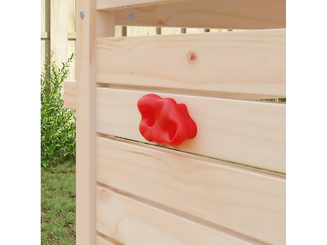 Vidaxl Agarras De Escalada 2 Unid. Vermelho 100 X 67 X 43 Mm Pp