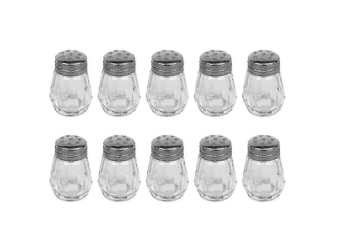 10 Peças Moedor De Sal E Pimenta Manual, Mini Saleiro E Pimenteiro, Conjunto De Sal E Pimenta, Moedor Manual, Pote De Cristal Para Aquaforge