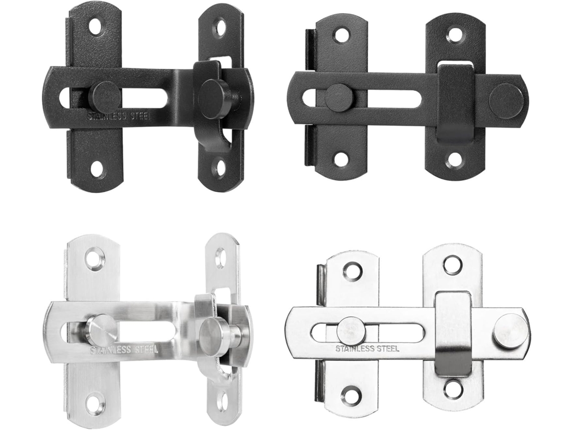 Conjunto De 5 Trincos Porta Em Aço Inoxidável, Trincos De Portão Para Estimação, Trava De Segurança Resistente
