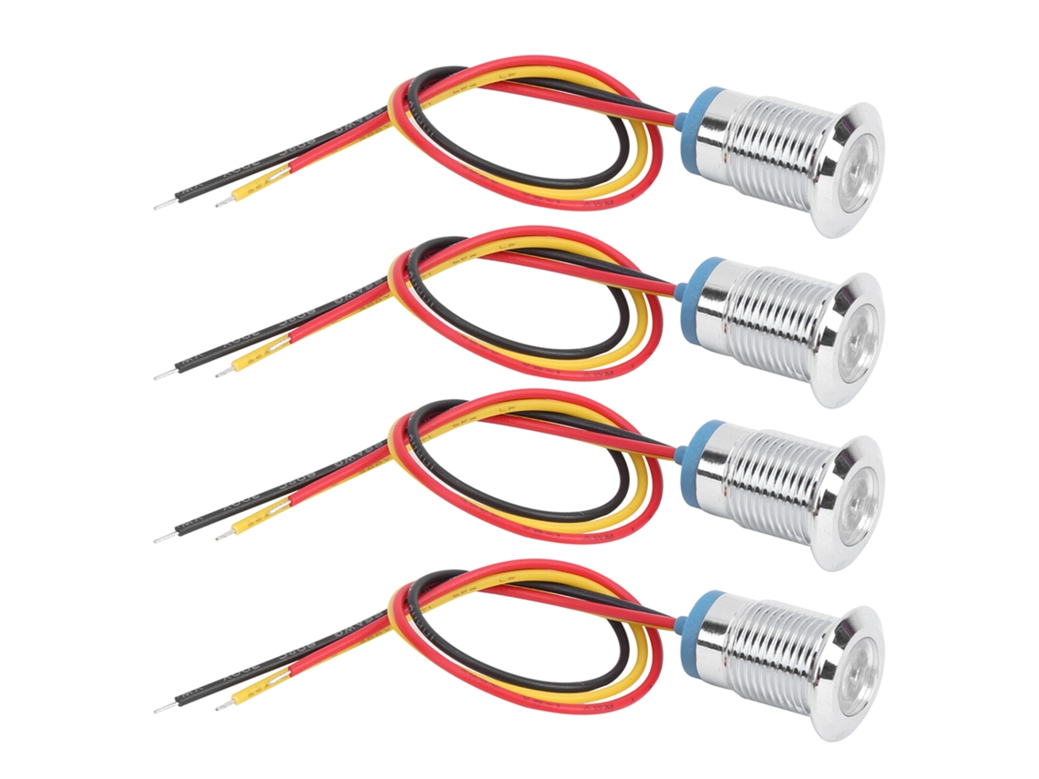 Indicador Led Circular Pré fio Dois Tons À Prova D'água