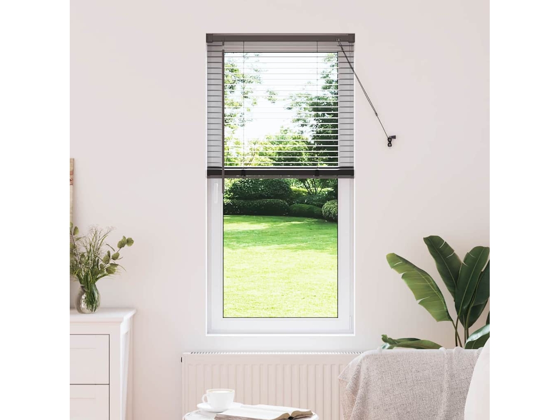 Vidaxl Persianas Venecianas Preto 130 X 60 Cm Alumínio