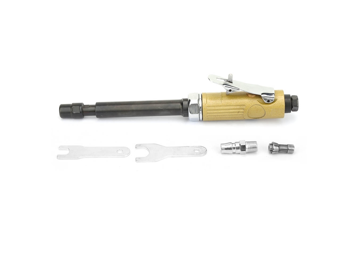 Moladora Neumática De Eje Extendido 1/4'' 25000rpm Chuck 3-6mm Herramienta Aire Pulidora Cortadora